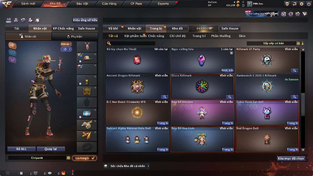 shop acc cf uy tin gia re